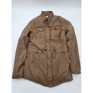 Roosevelt Black Label Brown Quilted Utility Parka Jacket XL